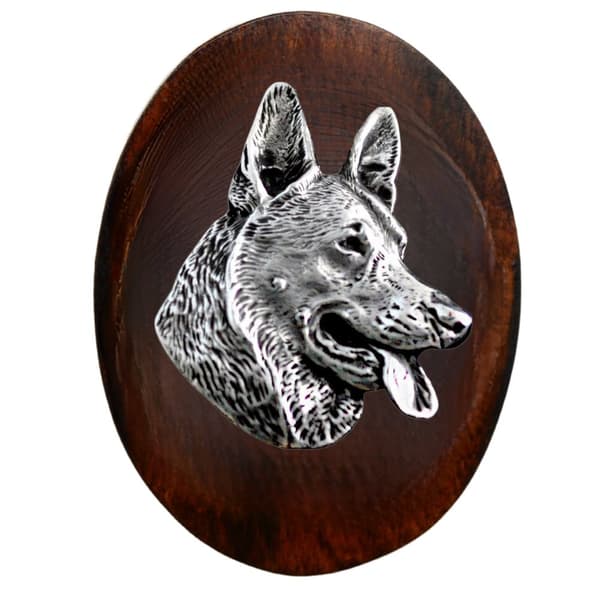 Saksanpaimenkoira, Elsassilainen - koiranäyttelyn rintakoru, kilpailunumeroklipsi, Art-Dog koiranneula