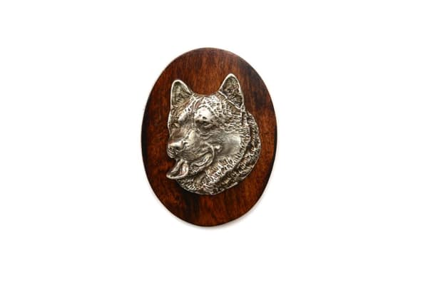 Alaskan Malamute - hundeudstillingsbroche, løbsnummerklip, hundenål fra Art-Dog