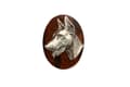 Miniatyrbillede 1 af 4: Doberman, Dobermann III - hundeudstillingsbroche, startnummer klip, nål med en hund af Art-Dog