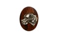 Miniatyrbillede 1 af 4: Pointer - en broche til en hundeudstilling, et klip til et startnummer, en nål med en hund af Art-Dog