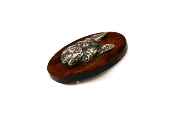 Boston Terrier, Boston Bull Terrier - hundeudstillingsbroche, løbsnummerklip, Art-Dog hundenål