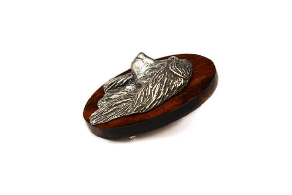 Afghan Hound I - hundeudstillingsbroche, løbsnummerklip, Art-Dog hundenål