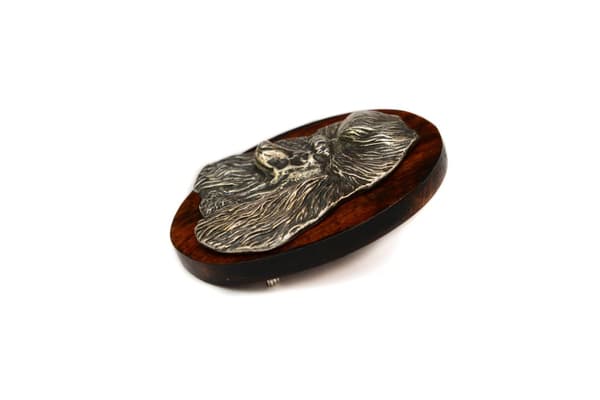 Puddel - broche til hundeudstilling, klip til startnummer, pin med hund af Art-Dog