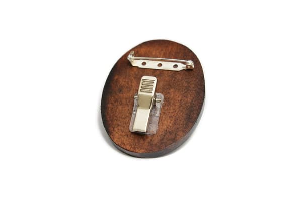 French Shepherd Briard, Berger de Brie II - hundeudstillingsbroche, løbsnummerklip, hundenål fra Art-Dog