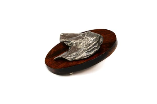 African Greyhound, Azawakh II - hundeudstillingsbroche, startnummerklip, Art-Dog hundenål