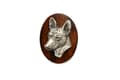 Miniatyrbillede 1 af 4: Basenji, Basenji, Congo Dog - hundeudstillingsbroche, startnummer klip, Art-Dog hundenål