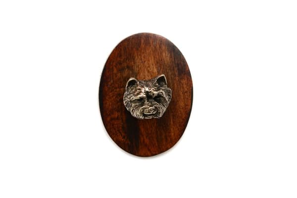 West Highland White Terrier, Westie I - hundeudstillingsbroche, løbsnummerklip, Art-Dog hundenål