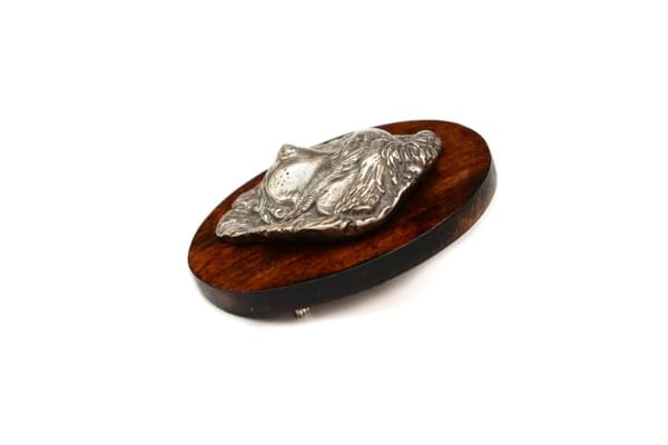 Tibetansk Mastiff, Tibetansk Grand Danois - hundeudstillingsbroche, løbsnummerklip, Art-Dog hundenål