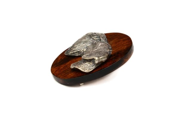 Czech Terrier, Cesky Terrier - hundeudstillingsbroche, løbsnummer klip, Art-Dog hundenål