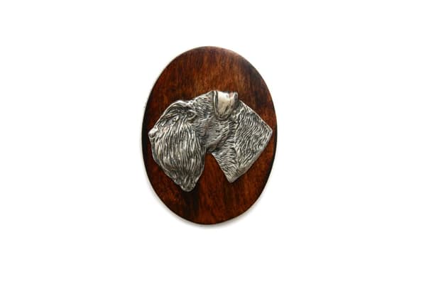 Schnauzer, Schnauzer III - hundeudstillingsbroche, startnummer klip, Art-Dog hundenål