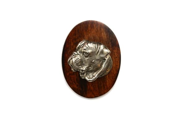 Bullmastiff, Bulmastiff II - hundeudstillingsbroche, startnummer klip, Art-Dog hundenål