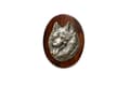 Miniatyrbillede 1 af 4: Spitz - en broche til en hundeudstilling, et klip til et startnummer, en nål med en hund af Art-Dog