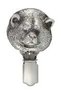 Miniatyrbillede 2 af 9: Akita, Akita Inu - broche med clips, startnummerholder, forsølvet nål til hundeudstillinger af Art-Dog