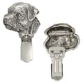 Miniatyrbillede 1 af 9: Border Terrier - broche med clips, startnummerholder, forsølvet nål til hundeudstillinger af Art-Dog