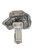 Miniatyrbillede 4 af 9: Irsk ulvehund, irsk ulvehund - broche med clips, startnummerholder, forsølvet nål til hundeudstillinger af Art-Dog