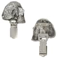 Miniatyrbillede 1 af 9: Bedlington Terrier, Rothbury Terrier - broche med clips, startnummerholder, forsølvet hundeudstillingsnål fra Art-Dog