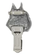 Miniatyrbillede 4 af 9: Boxer, Boxer - broche med clips, startnummerholder, forsølvet nål til hundeudstillinger af Art-Dog