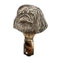 Pikkukuva 1 / 6: Pekingese - rintakoru klipsillä, aloitusnumeron pidike, hopeoitu neula koiranäyttelyihin Art-Dog
