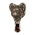 Pikkukuva 1 / 6: Papillon, mannerspanieli - rintakoru klipsillä, aloitusnumeron pidike, hopeoitu neula koiranäyttelyihin Art-Dog