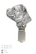 Miniatyrbillede 4 af 10: Staffordshire Bull Terrier, Staffik, Staffi - broche med clips, startnummerholder, gave til en hundeudstilling af Art-Dog