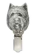 Miniatyrbillede 3 af 10: Cairn Terrier - broche med clips, startnummerholder, gave til hundeudstilling af Art-Dog