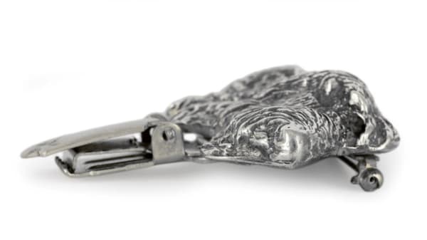 Irsk ulvehund, irsk ulvehund - broche med clips, startnummerholder, gave til en hundeudstilling af Art-Dog