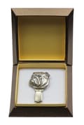 Miniatyrbillede 2 af 10: Engelsk bulldog, Bulldog - broche med clips, startnummerholder, gave til hundeudstilling af Art-Dog