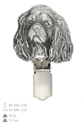 Miniatyrbillede 4 af 10: Hovawart - broche med clips, startnummerholder, gave til hundeudstilling af Art-Dog