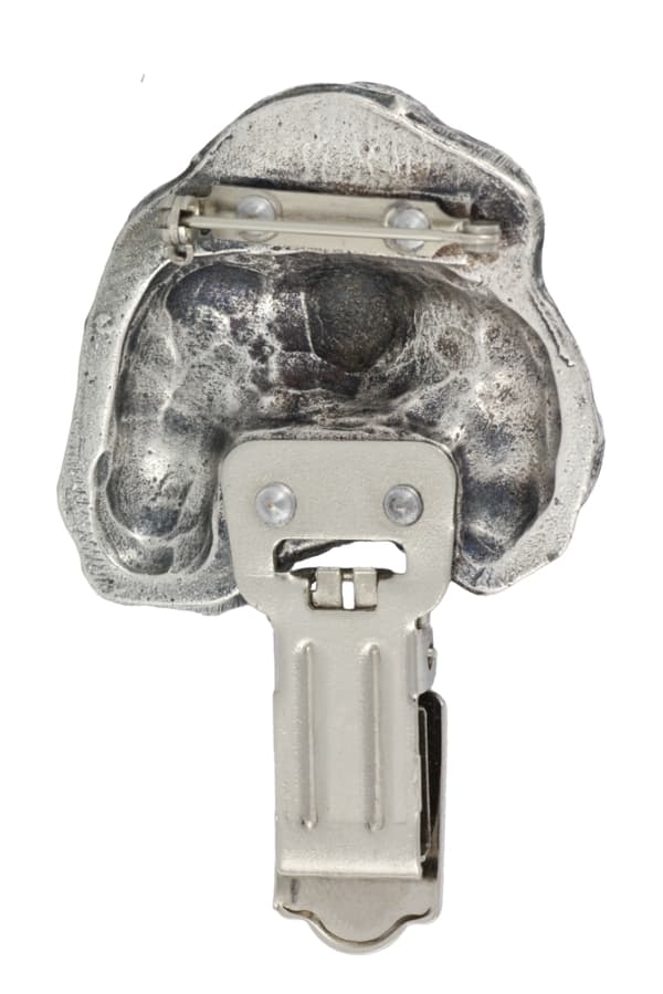 Hovawart - broche med clips, startnummerholder, gave til hundeudstilling af Art-Dog