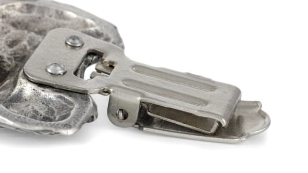 Hovawart - broche med clips, startnummerholder, gave til hundeudstilling af Art-Dog