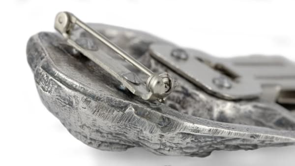 Hovawart - broche med clips, startnummerholder, gave til hundeudstilling af Art-Dog