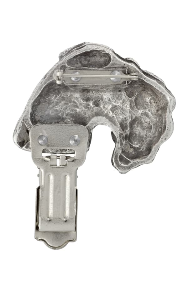 Kerry Blue Terrier, Irish Blue Terrier - broche med clips, startnummerholder, gave til en hundeudstilling af Art-Dog