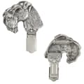 Miniatyrbillede 1 af 10: Kerry Blue Terrier, Irish Blue Terrier - broche med clips, startnummerholder, gave til en hundeudstilling af Art-Dog