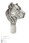 Miniatyrbillede 4 af 10: Presa Canario, Grand Danois - broche med clips, startnummerholder, gave til en hundeudstilling af Art-Dog
