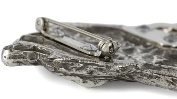 Presa Canario, Grand Danois - broche med clips, startnummerholder, gave til en hundeudstilling af Art-Dog