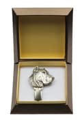 Miniatyrbillede 2 af 10: Presa Canario, Grand Danois - broche med clips, startnummerholder, gave til en hundeudstilling af Art-Dog