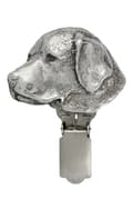 Miniatyrbild 3 av 10: Labrador Retriever - brosch med klämma, startnummerhållare, present till hundutställning av Art-Dog