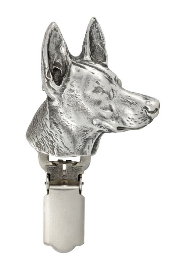 Faraos hund, maltesisk greyhound - broche med clips, startnummerholder, gave til hundeudstilling af Art-Dog