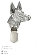 Miniatyrbillede 4 af 10: Faraos hund, maltesisk greyhound - broche med clips, startnummerholder, gave til hundeudstilling af Art-Dog