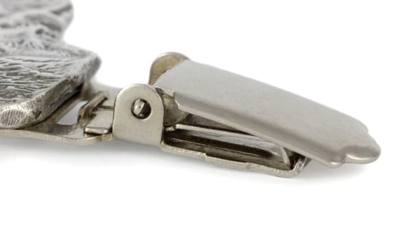 Faraos hund, maltesisk greyhound - broche med clips, startnummerholder, gave til hundeudstilling af Art-Dog