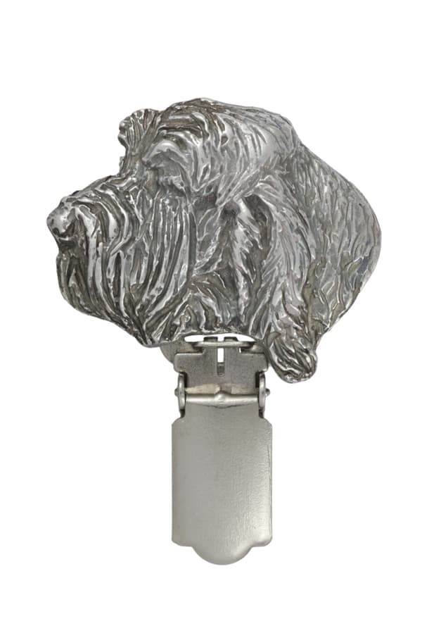 Iso Vendéen Griffon, Grand Griffon Vendéen - rintakoru klipsillä, aloitusnumeron pidike, lahja koiranäyttelyyn Art-Dog