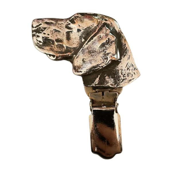 Weimarinseisoja, Weimarinseisoja - rintakoru klipsillä, lähtönumeron pidike, lahja koiranäyttelyyn Art-Dog