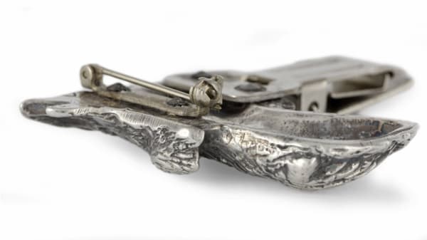 Persisk greyhound, Saluki - broche med clips, startnummerholder, gave til hundeudstilling af Art-Dog