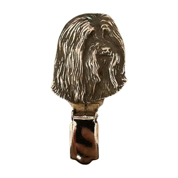Partacollie, Highland Collie - rintakoru klipsillä, lähtönumeron pidike, lahja koiranäyttelyyn Art-Dogilta