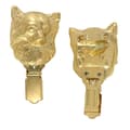 Miniatyrbillede 1 af 11: Langhåret Chihuahua I - broche med clips, guldbelagt holder til startnummer, elegant nål til hundeudstillinger af Art-Dog
