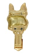 Miniatyrbillede 3 af 11: Boston Terrier, Boston Bull Terrier - broche med clips, guldbelagt startnummerholder, elegant hundeudstillingsnål fra Art-Dog