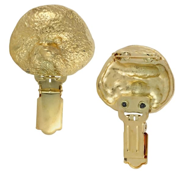 Bichon Frise, Tenerife Dog - broche med clips, forgyldt holder til startnummer, elegant nål til hundeudstilling af Art-Dog