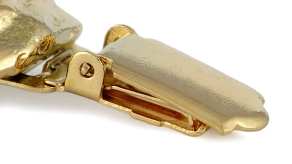Pug, Pug, Carlin - broche med clips, forgyldt holder til et startnummer, elegant nål til en hundeudstilling af Art-Dog
