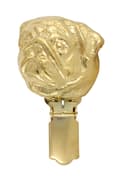 Miniatyrbillede 2 af 11: Pug, Pug, Carlin - broche med clips, forgyldt holder til et startnummer, elegant nål til en hundeudstilling af Art-Dog