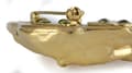 Miniatyrbillede 8 af 11: Korthåret gravhund - broche med clips, guldbelagt holder til startnummer, elegant nål til hundeudstilling af Art-Dog